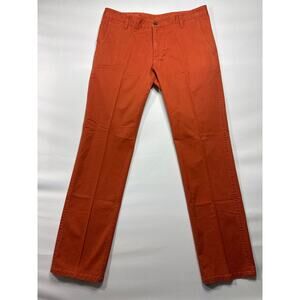 Dockers Men's Alpha Khaki Orange Slim Fit Chino Pants - Size 34x32 (34x31)